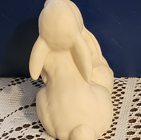 Love is wonderful HOMCO 1990 rabbits ceramic - Picture 9 of 10